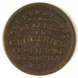 355.  1863 Kenosha, Wis. Gerken & Ernst Dealers in Groceries & Provisions;