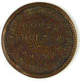 358.  1863 Kenosha, Wis. Hohn Simmons & Co. Boots Shoes & Leather; FULD:  3