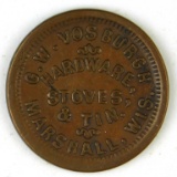 382.  Marshall, Wis.  G. W. Vosburgh Hardware, Stoves & Tin; FULD:  435B-1a