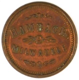 402.  Milwaukee, Wis. Hambach Milwaukee; FULD:  510P-1a; Reverse 1194; Rari