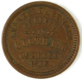 445.  Oshkosh, Wis. Andrew Haben & Co. Dealers In Clothing; FULD:  620-D-1a