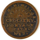 461.  Portage City, Wis. T.M. McMillan Groceries & Crockery; FULD:  660A-1a