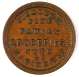 465.  Racine, Wis. J. Clough Fine Family Groceries; FULD 700B-1a; Reverse 1