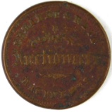 472.  Racine, Wis. Erhardt & Raps Auctioneers; FULD:  700F-1a; Reverse 1220