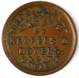 474.  Racine, Wis. Thos. Falvey Manfr’r Of Reapers & Mowers; FULD:  700G-3a