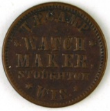 485.  Stoughton, Wis. T. P. Camp Watch Maker; FULD:  860A-1a; Reverse 1320;