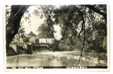 530.  1940’s RPPC Columbus, Wis.  View of the Old Mill Stream from South-We