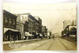 536.  c1910 RPPC Kalamazoo, Mich. Main St. East From Church St.  Lots of Si