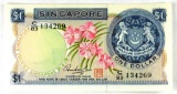 574.  Singapore 1 Dollar KP Catalog 1d; CONDITION:  CU; VALUE:  $12.50