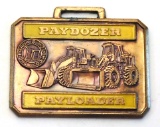 634.  Watch Fob 1960’s The Frank G. Hough Co. enameled Paydozer – Payloader
