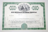 653.  STOCK 1968 Unissued Pan American Sulphur Company 100 Share Stock Cert