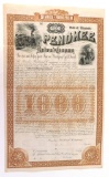 674.  MORTGAE BOND 1887 $1000 Unissued State of Wisconsin Five Per Cent Fif
