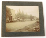 688.  c1880 Cabinet Photo looking South at Stetsonville, Wisconsin with Fam