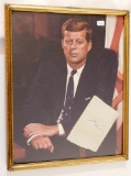 700.  1960’s Authentic John F. Kennedy Official Presidential Color Photo Pr