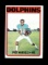 1972 Topps Football Card #167 Hall of Famer Paul Warfield Miami Dolphins. E