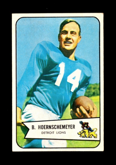 1954 Bowman Football Card #124 Bob Hoerschemeyer Detroit Lions. EX Conditio