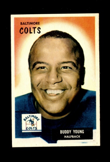 1955 Bowman Football Card #65 Buddy Young Baltimore Colts. NM Condition