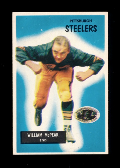 1955 Bowman Football Card #116 William McPeak Pittsburgh Steelers. NM Condi
