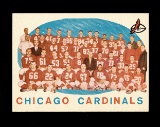 1959 Topps Football Card #118 Chicago Cardinals Team Card Checklist. Unchec
