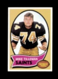 1970 Topps Football Card #22 Mike Tillman New Orleans Saints. EX/MT+ Condit
