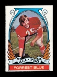 1972 Topps Football Card #269 All-Pro Forrest Blue San Francisco 49ers. Sca