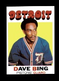 1971 Topps Basketball Card #78 Hall of Famer Dave Bing Detroit Pistons. NM