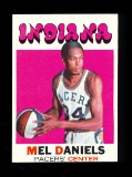 1971 Topps ROOKE Basketball Card #195 Hall of Famer Rookie Mel Daniels Indi