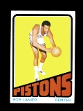 1972 Topps Basketball Card #80 Hall of Famer Bob Lanier Detroit Pistons.  E