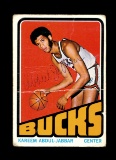1972 Topps Autographed Basketball Card #100 Hall of Famer Kareem Abdul-Jabb