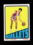 1972 Topps ROOKIE Basketball Card #102 Rookie Phil Chenier Baltimore Bullet