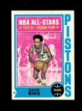 1974 Topps Basketball Card #40 Hall of Famer Dave Bing Detroit Pistons. NM+