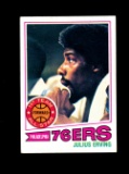 1977 Topps Basketball Card #100 Hall of Famer Julius Erving Philadelphia 76
