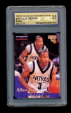 1996-97 Scoreboard ROOKIE Basketball Card #81 Rookie Allen Iverson 1995 Col