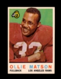 1959 Topps Football Card #50 Hall of Famer Ollie Matson Los Angeles Rams .