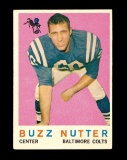 1959 Topps Football Card #78 Buzz Nutter Baltimore Colts . EX Condition