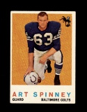 1959 Topps Football Card #171 Art Spinney Baltimore Colts. EX-MT Condition