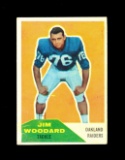1960 Fleer ROOKIE Football Card #84 Rookie Jim Woodard Oakland Raiders. VG-