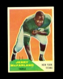 1960 Fleer Football Card #126 Jerry McFarland New York Titans. EX Condition