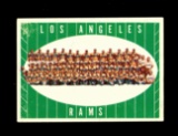 1961 Topps Football Card #56 Los Angeles Rams Team Card. EX-MT Condition