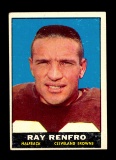 1961 Topps Football Card #69 Ray Renfro Cleveland Browns. EX Condition