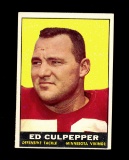 1961 Topps Football Card #84 Ed Culpepper Minnesota Vikings. EX-MT Conditio