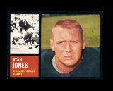 1962 Topps Football Card #18 Hall of Famer Stan Jones Chicago Bears. EX Con