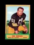 1963 Topps Football Card #91 Hall of Famer Jim Ringo Green Bay Packers. NM
