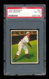 1950 Bowman Baseball Card #51 Ned Garver St Louis Browns. Certified PSA VG-