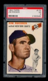 1954 Topps ROOKIE Baseball Card #170 Rookie Jim Rhodes New York Giants. Cer