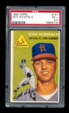 1954 Topps ROOKIE Baseball Card #191 Rookie Dick Scholfield St Louis Cardin