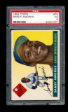 1955 Topps ROOKIE Baseball Card #75 Rookie Sandy Amoros Brooklyn Dodgers. C