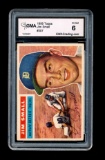 1956 Topps Baseball Card #207 Jim Small Detroit Tigers. Certified GMA EX-NM