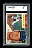 1956 Topps Baseball Card #317 Al Aber Detroit Tigers. Certified GMA EX-NM 6
