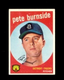 1959 Topps Baseball Card #354 Pete Burnside Detroit Tigers. EX Condition